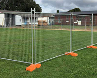 Clôture temporaire australienne en acier galvanisé de haute qualité, anti-escalade, amovible, pour extérieur, avec revêtement en poudre