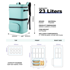 Nevera Portátil Everich Personalizable de 23L, Resistente y a Prueba de Fugas |   Bolsa Térmica Everich Personalizable para Senderismo, Campamento y Pesca - Product Image 2