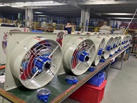Ventilateurs de toit de Ventilation d'échappement à flux axial de lame en aluminium industriel AC 380V pour le restaurant de refroidissement d'entrepôt certifié ROHS