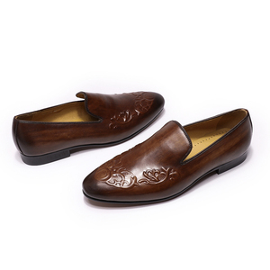 Zapatos italianos de cuero para <span class=keywords><strong>hombre</strong></span>, <span class=keywords><strong>mocasines</strong></span> formales de lujo, <span class=keywords><strong>2020</strong></span> - Product Image 3