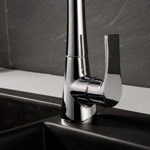 Robinet d'évier <span class=keywords><strong>de</strong></span> cuisine à <span class=keywords><strong>col</strong></span> <span class=keywords><strong>de</strong></span> <span class=keywords><strong>cygne</strong></span> à levier unique - Product Image 3
