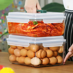 OWNSWING 大号长方形硼硅玻璃食品储存容器，带密封盖，不含 BPA，可使用微波炉和洗碗机 - Product Image 3