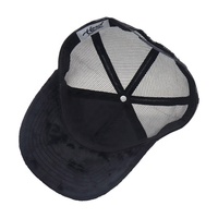 Gorra de camionero de terciopelo con logotipo personalizado Sombrero de malla de moda con bordado Estilo hip hop para actividades al aire libre y ciclismo