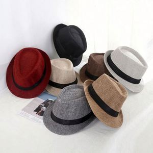 Cheap Custom Logo Panama Fedora <b>Straw</b> <b>Hats</b> for Men Women Paper Grass Beach Jazz <b>Hats</b> - Product Image 1