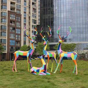 <span class=keywords><strong>รูป</strong></span><span class=keywords><strong>ปั้น</strong></span><span class=keywords><strong>กวาง</strong></span>เรขาคณิตศิลปะสมัยใหม่ขนาดเท่าของตก<span class=keywords><strong>แต่ง</strong></span>ภูมิทัศน์ในเมืองทำจากไฟเบอร์กลาสวาดด้วยมือ - Product Image 1