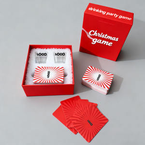 <span class=keywords><strong>Juego</strong></span> <span class=keywords><strong>de</strong></span> <span class=keywords><strong>Cartas</strong></span> para Beber para Adultos, Impresión del Fabricante, en Caja Roja, Diseño Personalizado, <span class=keywords><strong>con</strong></span> Vasos <span class=keywords><strong>de</strong></span> Chupito - Product Image 1