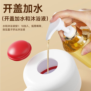 <b>Pet</b> Massage Bath <b>Brush</b> Gray Red TPR Dog Grooming Tool - Product Image 3