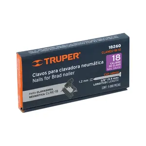 CAJA 1 Caja con 5000 clavos, calibre 18, 10 mm para CLNE-18, TRUPER - Product Image 3