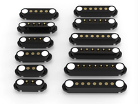 Connecteur magnétique Pogopin 4 broches écologique à montage latéral coudé à 90 degrés pour montres connectées et étuis de chargement d'écouteurs
