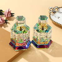 Botol Parfum Kosong Kaca Kristal Grosir Botol Minyak Atsiri Parfum Kustom Cetak Semprot Bentuk Silinder