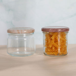 Clear Honey Sauce Jam Paquete de alimentos enlatados <span class=keywords><strong>Taper</strong></span> vacío 250ml 350ml Tarro de caviar de vidrio con tapa de rosca - Product Image 2