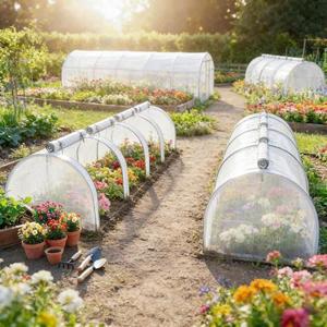 Invernadero Portátil Mini para Jardín, Cubierta de Polietileno Blanca Enrollable, Túnel para Plantas, para Patio y Germinación de Semillas, Envío desde Almacén en EE. UU. - Product Image 5