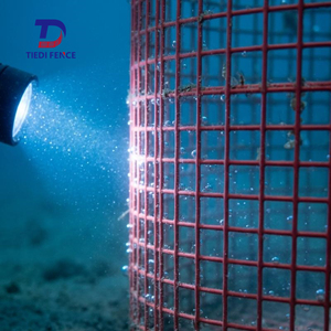 Rouleau de filet de pêche <span class=keywords><strong>professionnel</strong></span> 12,5 ga en vinyle, maille soudée en PVC pour la fabrication de nasses à crabes et de paniers de pêche - Product Image 1
