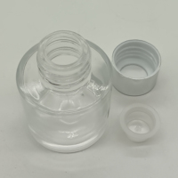 Nouvelles Bouteilles Vides en Verre Rond Transparent de Luxe pour Diffuseur à Bâtonnets, 50ml, 100ml, 200ml, pour Aromathérapie, Vente en Gros