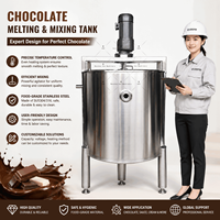 Cuve de fusion de chocolat 100L 300L 500L avec pompe pour beurre de cacao
