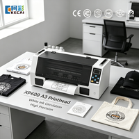 Impresora Plana DTF A3 KECAI de Escritorio, la Mejor Impresora Pequeña de 30 cm con Cabezal XP600 para Impresión de Camisetas con Película PET