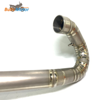 Tuyau d'échappement en alliage de titane moteur Bulls pour KTM 450/500EXC/Hus FE450/FE501 tuyau avant d'échappement de moto 50mm plus de soudure