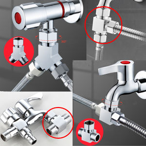 L2 90 degrés mâle à femelle capuchon mobile bras de <span class=keywords><strong>douche</strong></span> flexibles adaptateur de vanne d'<span class=keywords><strong>angle</strong></span> adaptateur de raccord de tuyau G1/2 - Product Image 5