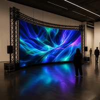 Panneau LED de location intérieur Ultra HD P1.9 7680Hz à connexion souple pour exposition et salon professionnel