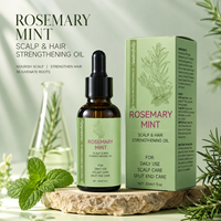 Huile Capillaire Naturelle Végétalienne Biologique Anti-Chute Romarin Menthe Traitement Repousse Cheveux Romarin Oignon Biotine Kératine Haute Croissance
