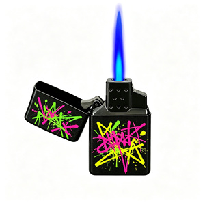 Briquet torche à flamme droite coupe-vent rechargeable avec logo personnalisé, gravure de logo sur mesure, vente en gros - Product Image 3