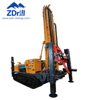 Foreuse pneumatique sur chenilles D800 pour puits d'eau, machine de forage de roche haute efficacité pour la construction de puits profonds