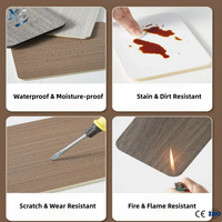 Panel de Aluminio con Diseño de Madera Personalizado Directo de Fábrica, Ligero, Resistente al Fuego y al Agua, Diseño Moderno para Paredes Interiores