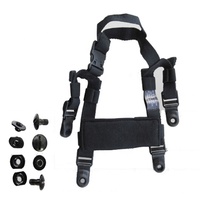 Ceinture de casque ajustable avec sangle de menton de sécurité, accessoire tactique avec système de Suspension à 4 points