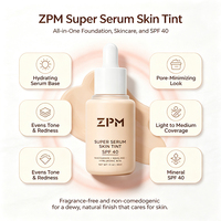 Fond de teint liquide adaptatif au teint, super sérum teinté SPF 40