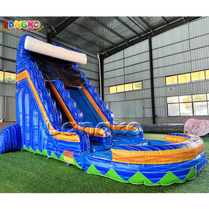 Toboggan aquatique gonflable Tsunami, très populaire et abordable, en PVC 18 OZ, idéal pour la <span class=keywords><strong>location</strong></span> événementielle - Product Image 2