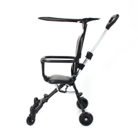 Poussette bébé compacte pliable facile de haute qualité, légère, portable, pour les voyages et l'extérieur, avec auvent