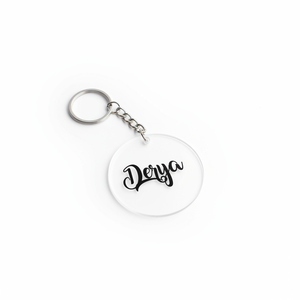 Personalized Transparent Acrylic Cartoon <b>Anime</b> Digital Photo <b>Keychain</b> with Alloy Metal and Offset Printing for Keys - Product Image 2