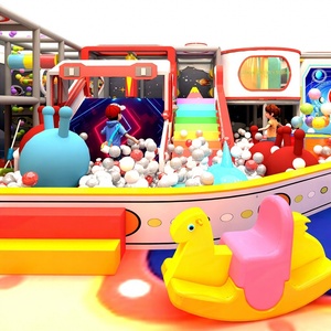 Aoleao Aire de jeux intérieure sur le thème de l'espace, piscine à balles, toboggan, structure d'escalade, carrousel pour enfants, 500 kg, jeux souples, certifié CE TUV - Product Image 1