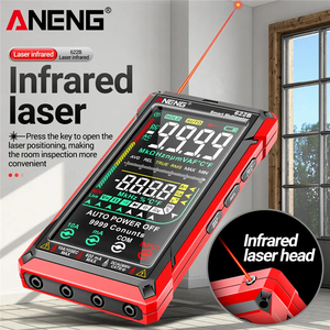 มัลติมิเตอร์ ANENG 622B อัตโนมัติ วัดค่า True RMS DC/AC 9999 หน่วย พร้อมแสงเลเซอร์ วัดค่าคาปาซิเตอร์ โอห์ม มัลติมิเตอร์ดิจิตอลอัจฉริยะ - Product Image 2