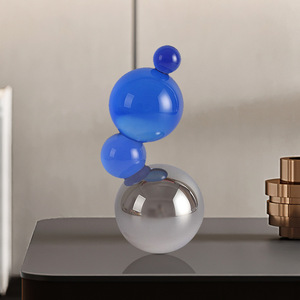 Ornement sphérique en cristal Ai Zhe, décoration géométrique pour la maison, objet de collection - Product Image 4