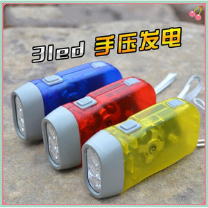 Linterna transparente de 3LED con manivela, multifuncional, ultrafina, portátil, luz de emergencia para exteriores, amarillo, rojo, azul, verde - Product Image 3