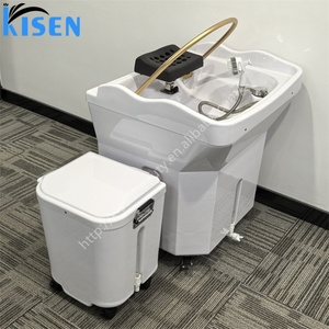 Bac à shampooing électrique Kisen pour salon de coiffure - Évier mobile portable pour le lavage des cheveux pour salon de beauté, salon de coiffure - Product Image 1