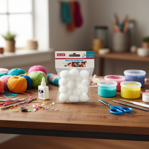 Palline di Paillettes Ilan 2,5 Cm Bianche per Decorazioni Artigianali e Progetti Fai-da-Te - Product Image 2