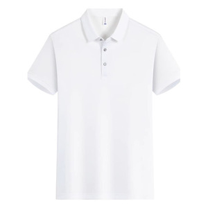 Polo Shirt Solid Color Polyester Fiber Short Sleeve Daily Wear Work Uniforms Custom Embroidery Logo Printing - Product Image 1