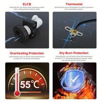 Calentador de agua eléctrico instantáneo de pared certificado de la conocida marca 150 + Patentes Garantía de un año para hoteles y hogares