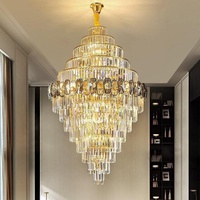 Luxe Simple Élégant Pendentif Lumière Nouveau Lustre pour La Maison Hôtel Bar Villa Escalier Loft Plafond Duplex Salon Éclairage