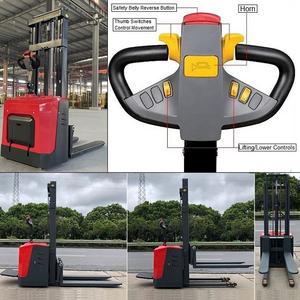 Fábrica al por mayor 1,5 toneladas apilador eléctrico precio resistente al desgaste Pu rueda apilador eléctrico 1500kg - Product Image 2