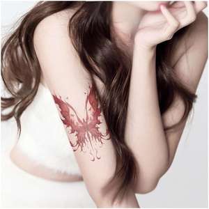 Nuovi Adesivi per <span class=keywords><strong>Tatuaggi</strong></span> Temporanei Colorati a Mezza Mano, <span class=keywords><strong>Anime</strong></span> Geisha, Impermeabili, Usa e Getta, <span class=keywords><strong>Tatuaggi</strong></span> Stampati a Trasferimento d'Acqua - Product Image 2