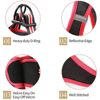 Harnais de gilet rembourré en maille douce réglable sans traction pour chiot et petit chien