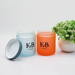 Großhandel 260ml Straight Clear Glass Gläser Custom Logo Luftdichte Behälter mit Kunststoff deckeln für Lebensmittel Kosmetik verpackungen - Product Image 5