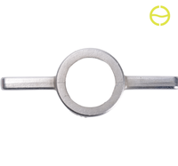 Matériel de valve en acier inoxydable OEM, moulé par procédé de cire perdue au silicat de lamine, certifié ISO9001, avec poignée filetée de type T
