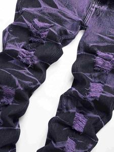 Jeans déchirés pour hommes tendance à la vente chaude, <span class=keywords><strong>coupe</strong></span> slim, décontractés, jeans droits rigides pour hommes - Product Image 3