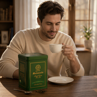 Nouvelle Tendance : Boîte à Thé Carrée Personnalisée avec Deux Couvercles, Design Unique, Fabriquée en Fer Blanc Durable