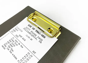 Portamenús Portátil con Clip Metálico y Carpeta de Cuero PU para Restaurante, MOQ Pequeño - Product Image 4