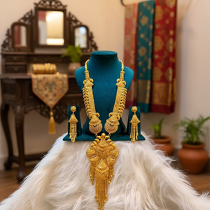 2024 Best Buy Ready Ensemble de bijoux de mode plaqué or 24 carats de style vintage Fabricant indien inspiré Comores Mayotte-Cuivre rapide - Product Image 3